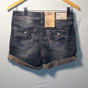 Silver Jeans Brand Suki Mid Rise Shorts